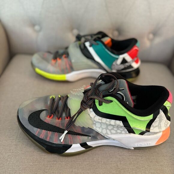 Nike KD 7 What The KD 2015 Sneakers RARE 1X AUTHENTIC KEVIN DURANT Men’s Sz 9.5 main image 7